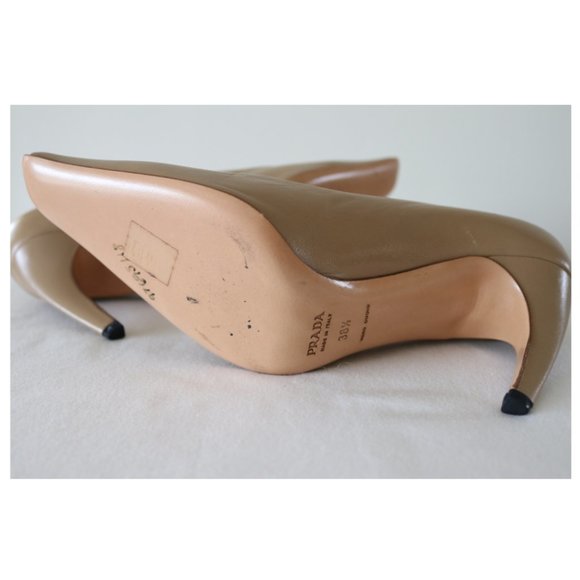 Prada Leather Capretto High Heel Pumps - Picture 9 of 11